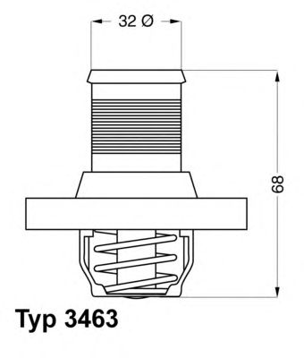 termostat,lichid racire CITROEN 89C 1,6 16V XSARA 00-