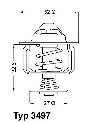 termostat,lichid racire FORD 88C 2,0D-2,4DTRANSIT/MONDEO 00-