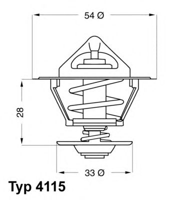 termostat,lichid racire OPEL 92C 1,6D