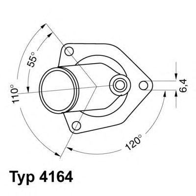 termostat,lichid racire OPEL 92C 1,6D/ 1,8-2,0 OHC 87-