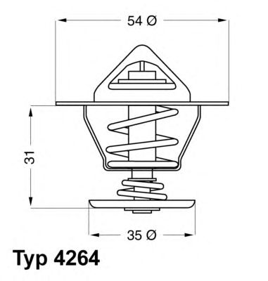 termostat,lichid racire VW 84C GOLF/POLO 1,4 91-