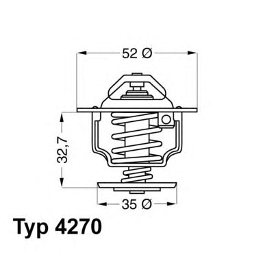 termostat,lichid racire FORD ZETEC 1,6-2,0 88C