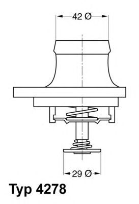 termostat,lichid racire MERCEDES-BENZ M119 80C W140/210