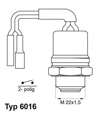 Comutator temperatura, ventilator radiator