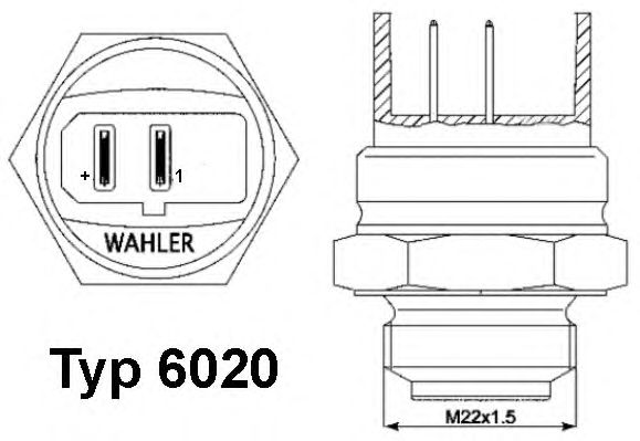 Comutator temperatura, ventilator radiator; Comutator temperatura, ventilator radiator