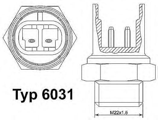 Comutator temperatura, ventilator radiator OPEL ASTRA/CORSA/VECTRA