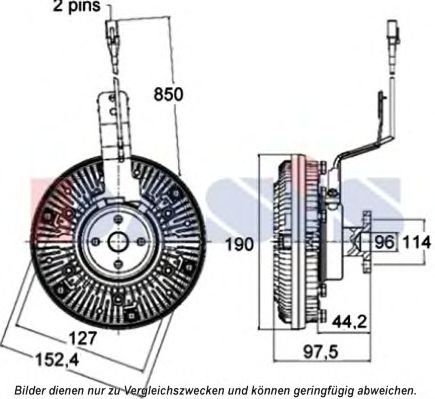 Cupla, ventilator radiator