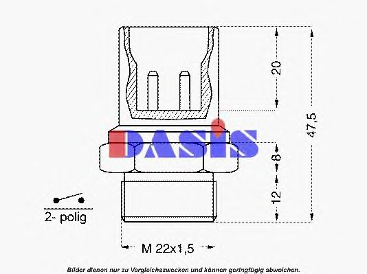 Comutator temperatura, ventilator radiator