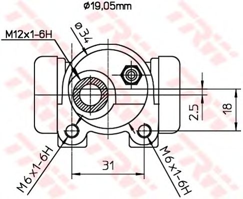 Cilindru receptor frana