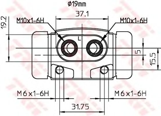 Cilindru receptor frana HYUNDAI ACCENT/LANTRA/SONATA 90-00