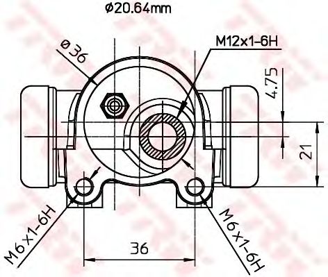 Cilindru receptor frana