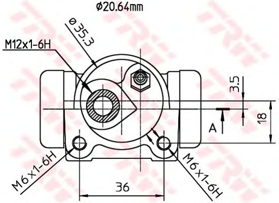 Cilindru receptor frana RENAULT TWINGO 1,2 96-07