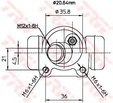 Cilindru receptor frana