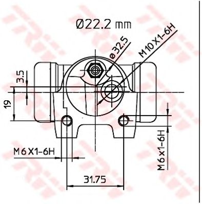 Cilindru receptor frana RENAULT 9/11/RAPID/SUPER 5 78-95