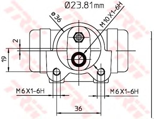 Cilindru receptor frana OPEL MOVANO 1,9-3,0 DTI 98- 23,8 MM