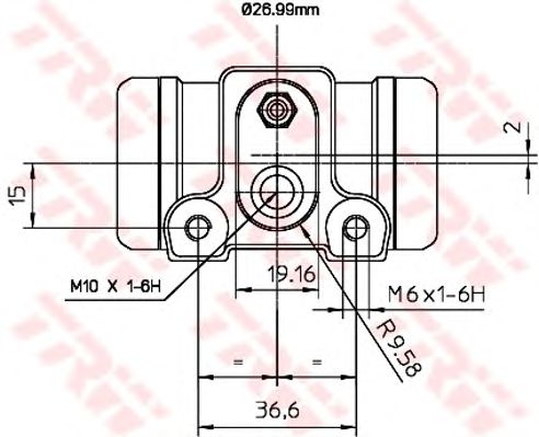 Cilindru receptor frana CITROEN JUMPER 1,9-2,8 94- 27MM