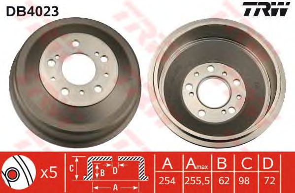 Tambur frana CITROEN JUMPER 1,9-2,8 HDI 94-06