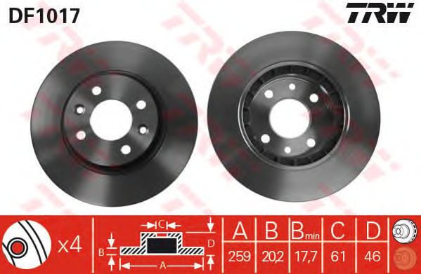 Disc frana RENAULT ESPACE/25