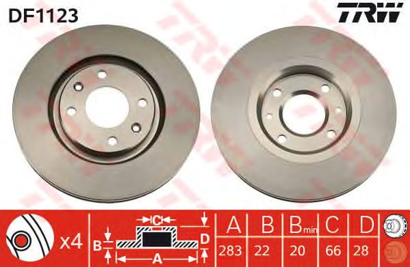 Disc frana CITROEN XANTIA