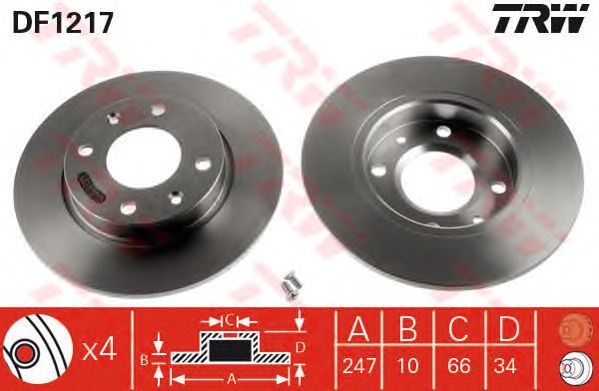 Disc frana CITROEN C15