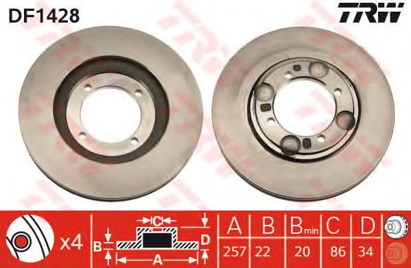 Disc frana HYUNDAI LANTRA