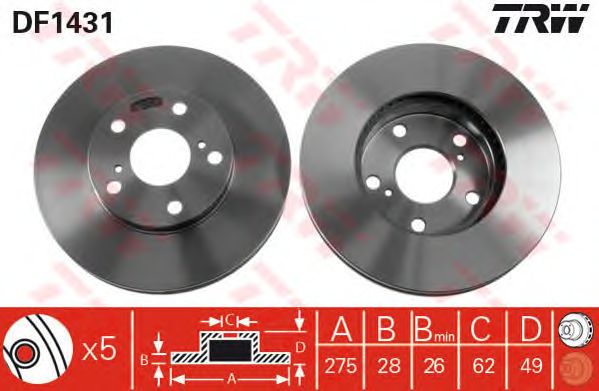 Disc frana TOYOTA AVENSIS