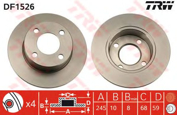 Disc frana VW A80/100