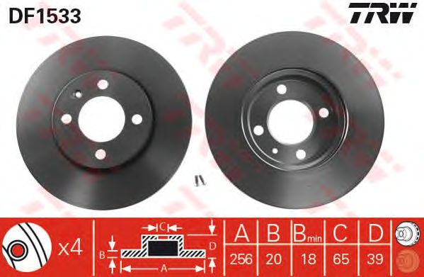 Disc frana VW GOLF 2/3/PASSAT