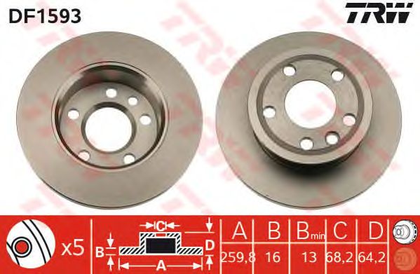 Disc frana VW T4 1,8/1