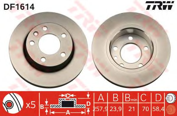 Disc frana OPEL OMEGA