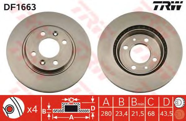 Disc frana SAAB 900/9000