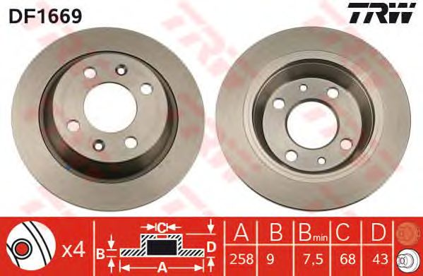 Disc frana SAAB 900/9000