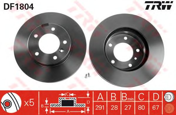 Disc frana JAGUAR XJ 2,9-6,0 86-97 291 X 28