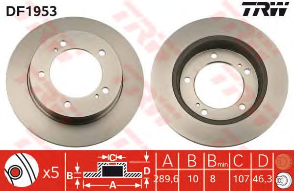 Disc frana SUZUKI SAMURAI/SIERRA/SJ 1,0-1,3 4X4 81-04 290X10