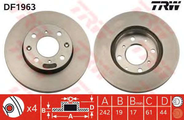 Disc frana HONDA CIVIC