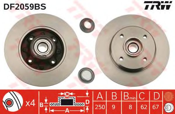 Disc frana PEUGEOT 307/C4