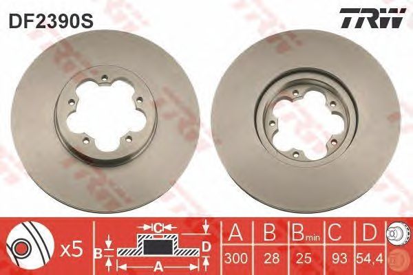 Disc frana FORD TRANSIT 06