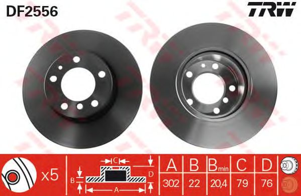 Disc frana BMW E34 88-