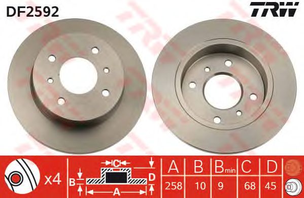 Disc frana NISSAN PRIMERA