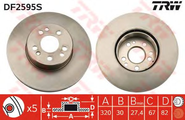 Disc frana MERCEDES-BENZ W140 300