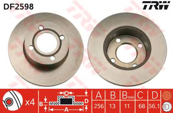 Disc frana VW A80/100