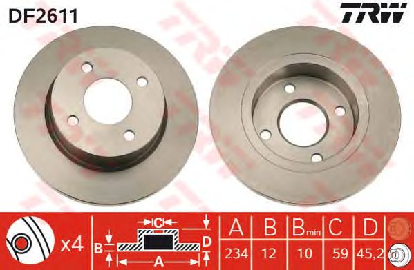 Disc frana NISSAN MICRA