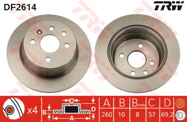 Disc frana OPEL ASTRA