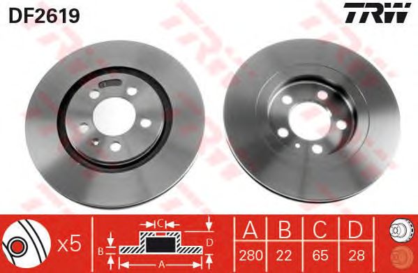 Disc frana VW GOLF GTI