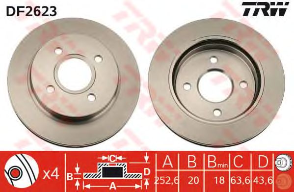 Disc frana FORD MONDEO