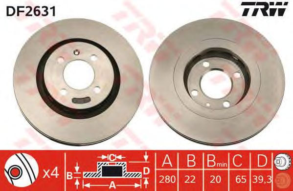 Disc frana VW GOLF/PASSAT