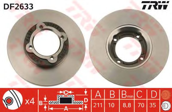 Disc frana DAIHATSU