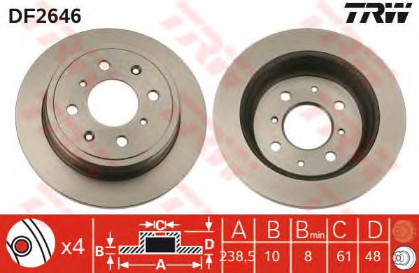 Disc frana HONDA CONCERTO