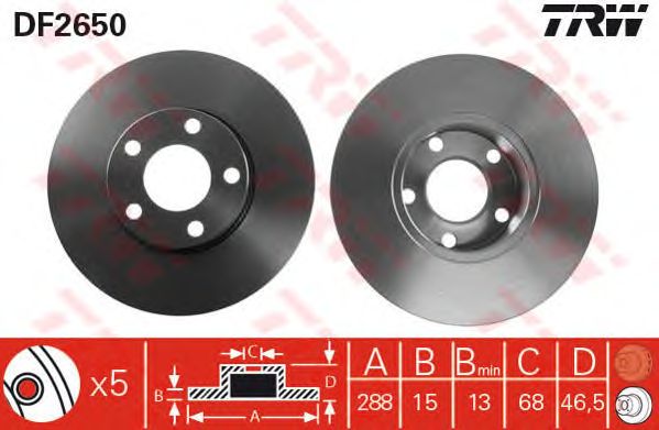 Disc frana VW A100/A6