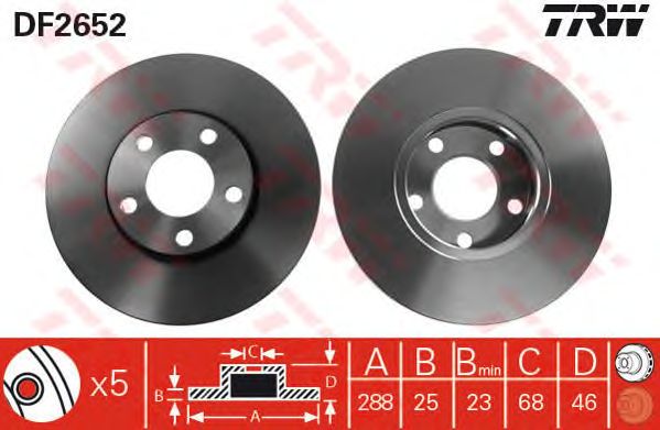 Disc frana VW A100/A6